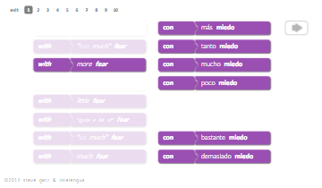 spanish vocabulary power prepositional phrases intelengua