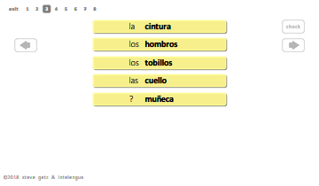 spanish vocabulary more basic parts of the body intelengua