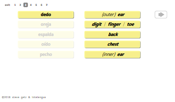 spanish grammar basic parts of the body intelengua