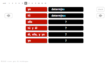 intelengua spanish verb conjugation practice app translating regular ER IR past perfect pluperfect introduction
